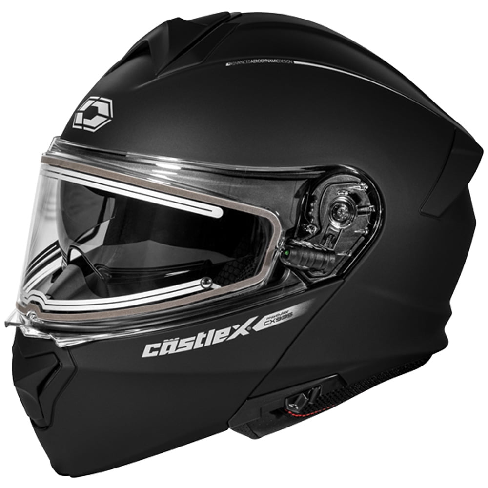 Castle CX935 Modular Snow Helmet w/Electric Shield Matte Black XL