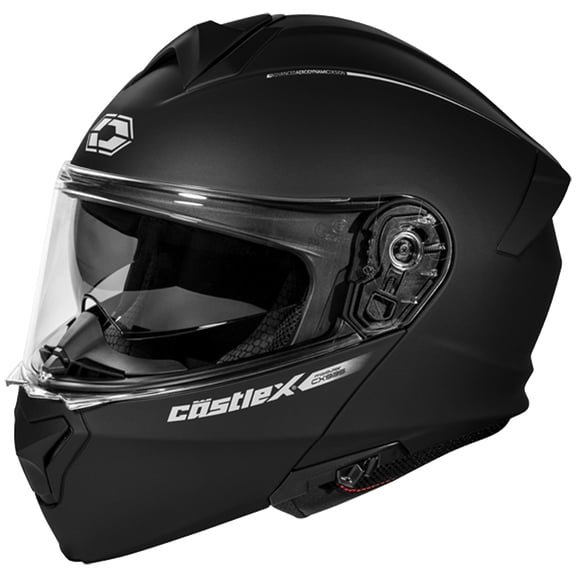 Castle CX935 Solid Modular Motorcycle Helmet Matte Black 3XL