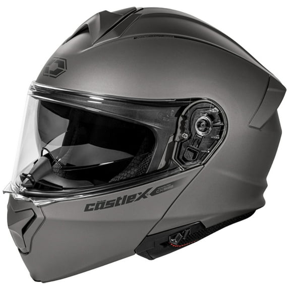 Castle CX935 Solid Modular Motorcycle Helmet Matte Titanium XL