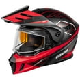 thumbnail image 1 of Castle X, 45-12212, Adult CX950 V2 Dual Sport Modular Snowmobile Helmet Dual Lens Shield - FIERCE - Matte Black/Red, Small, 1 of 4
