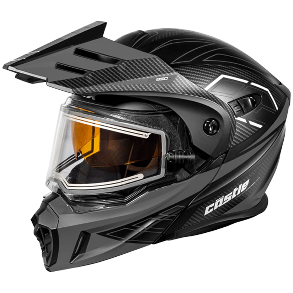 Castle CX950 V2 Fierce Modular Snow Helmet w/Electric Shield Charcoal LG