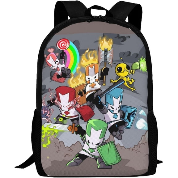 Castle Cartoon Crashers Backpacks Laptop Bag Unisex Anime High-capacity Double Shoulder Bag Daypack for Camping Travel School