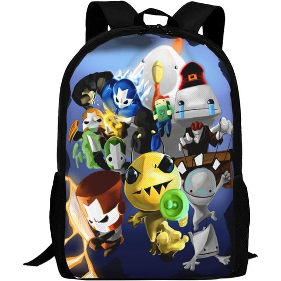 Castle Cartoon Crashers Backpacks Laptop Bag Unisex Anime High-capacity Double Shoulder Bag Daypack for Camping Travel School