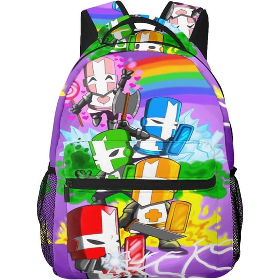 Castle Cartoon Crashers Backpacks Laptop Bag Unisex Anime High-capacity Double Shoulder Bag Daypack for Camping Travel School