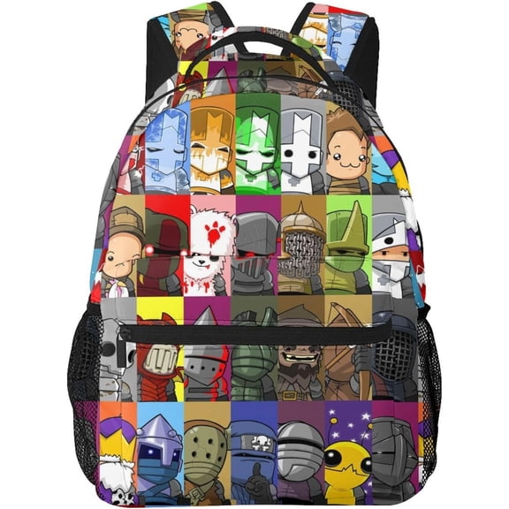 Castle Cartoon Crashers Backpacks Laptop Bag Unisex Anime High-capacity Double Shoulder Bag Daypack for Camping Travel School