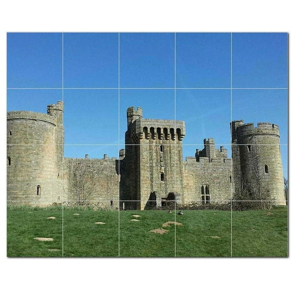Castle Ceramic Tile Mural Kitchen Backsplash Bathroom Shower, 400440-S54