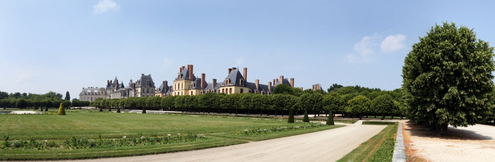 Castle Chateau De Fontainebleau Fontainebleau France Canvas Art - Panoramic Images (27 x 9)