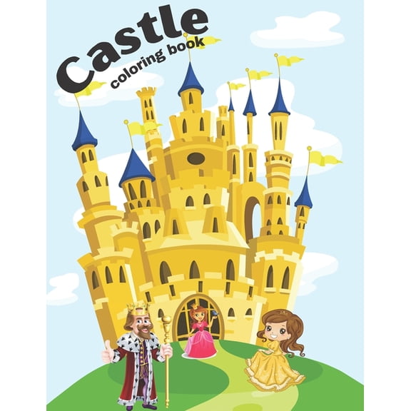 Castle Coloring Book: A book for kids with 45 unique illustration, (Paperback)