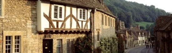 Castle Combe Wiltshire England United Kingdom Canvas Art - Panoramic Images (36 x 12)