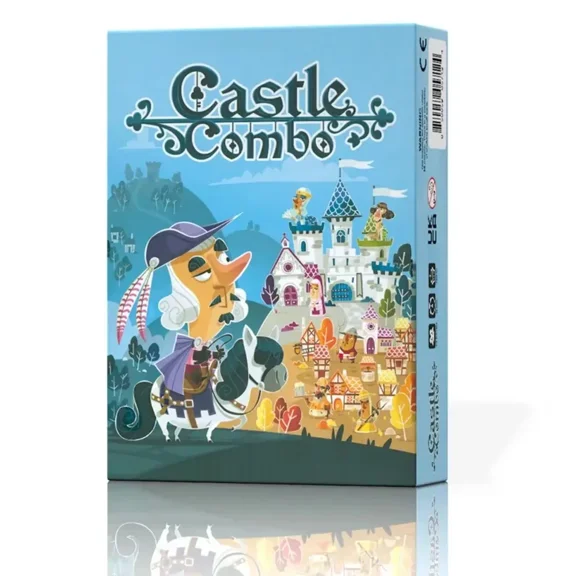Castle Combo Strategy Board Game Medieval Table Game with Instant Effects Endgame Bonuses for 2-5 Players Family Games