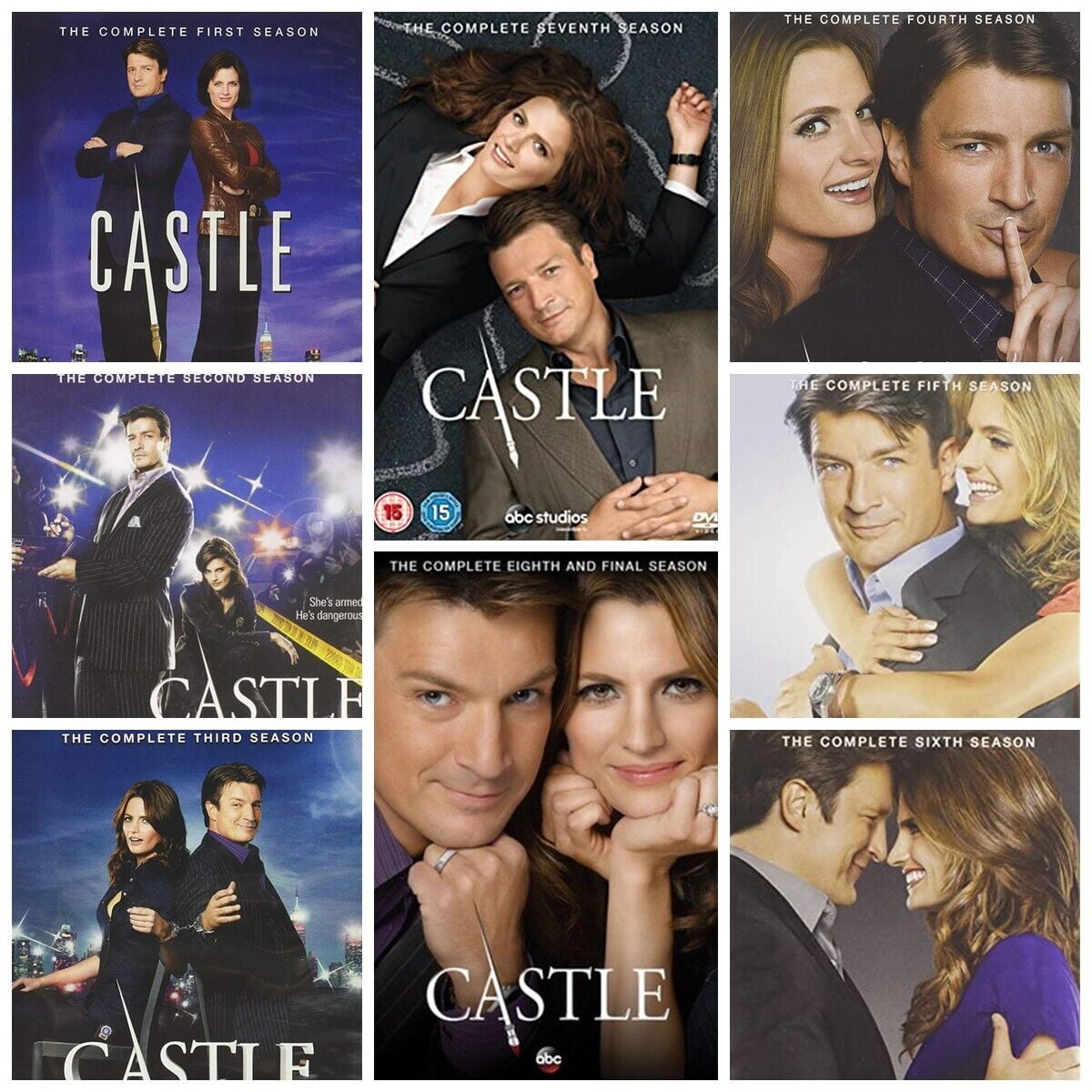 Castle: Complete Series Season 1-8 DVD Box Set 1 2 3 4 5 6 7 8