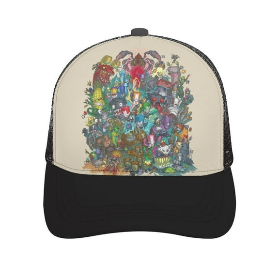 Castle Crashers Caps Breathable Baseball Cap Dad Hat Adjustable Casual Trucker Caps for Outdoor Running Workouts