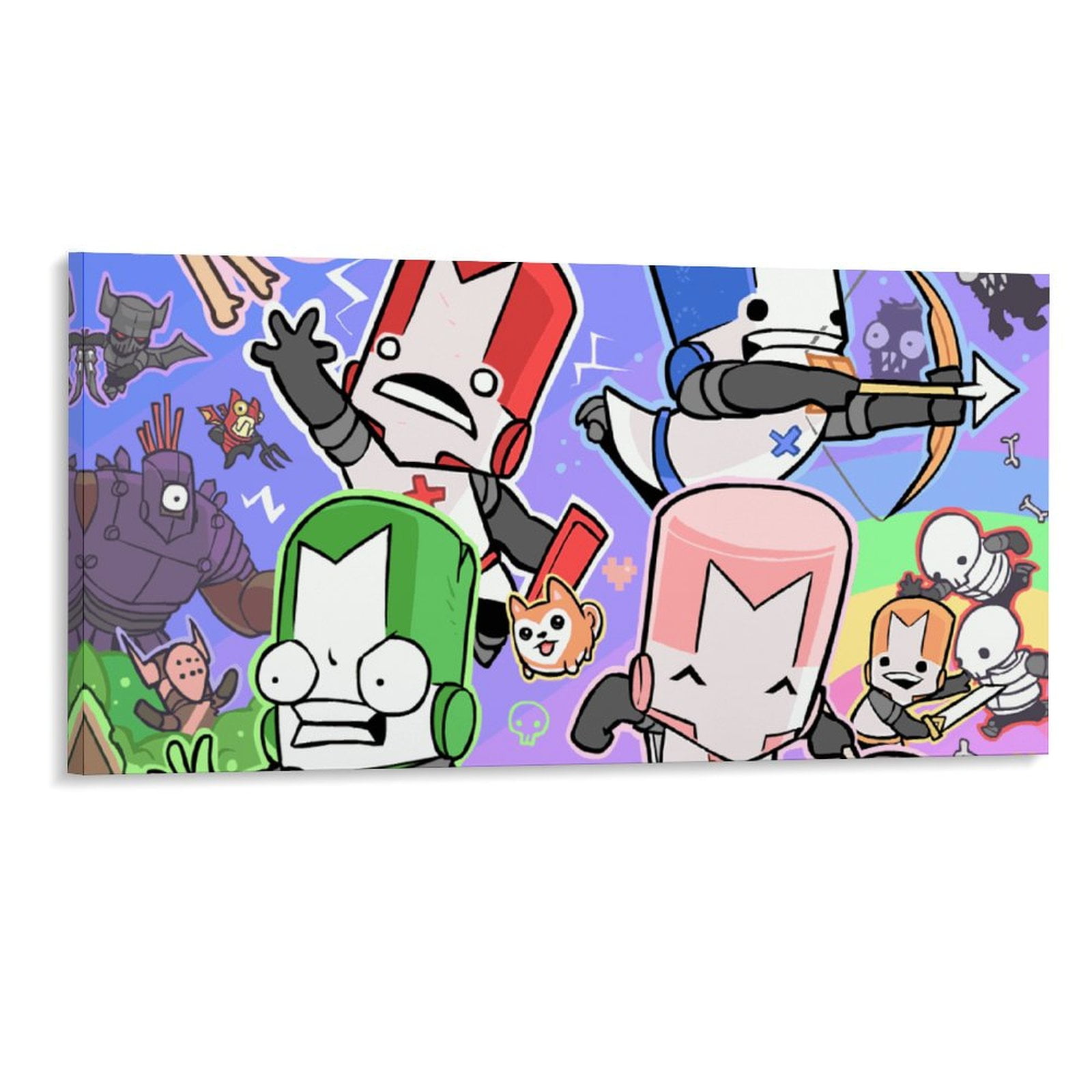 Castle Crashers Cartoon Decorative Painting Canvas Wall Poster Art