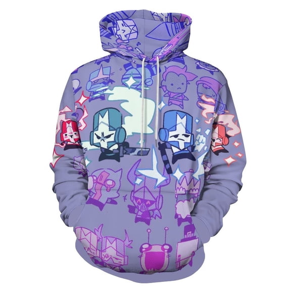 Castle Crashers Fashion Sweatshirts Hoodies For Mens And Womens 3D Printing Hoody Pullover Winter Daily Unisex Adult Hooded Clothes With Drawstring And Pocket