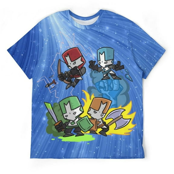 Castle Crashers Game Unisex Short-sleeve Shirt For Men Women Novelty 3D Print T-Shirt Soft Comfortable Tee Shirts