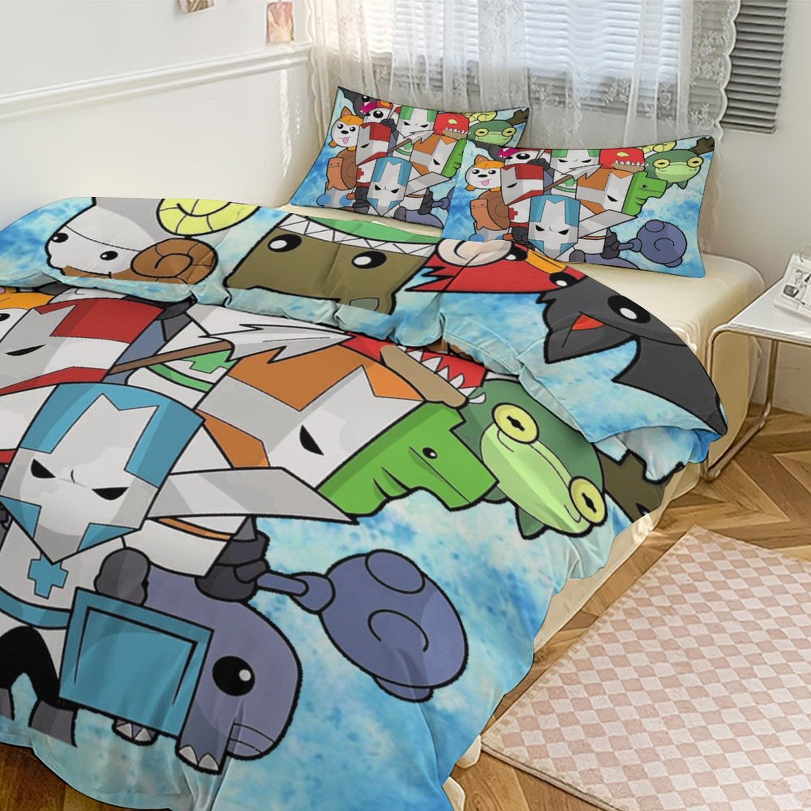 Castle Crashers Knight Game 3 Pieces Bedding Sets Double Sided Printed ...