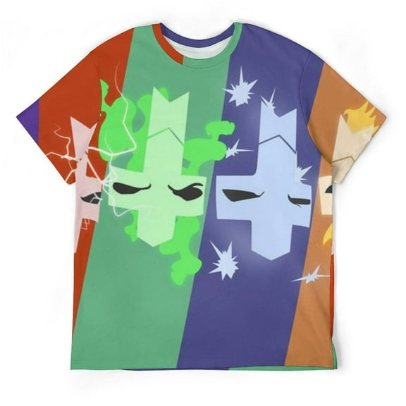 Castle Crashers Knight Unisex Short-sleeve Shirt For Men Women Novelty 3D Print T-Shirt Soft Comfortable Tee Shirts