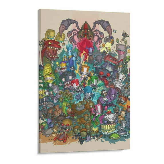Castle Crashers Poster Decorative Painting Canvas Wall Poster Art Picture Painting Hanging Picture Gift Living Room Posters Bedroom Painting Decor