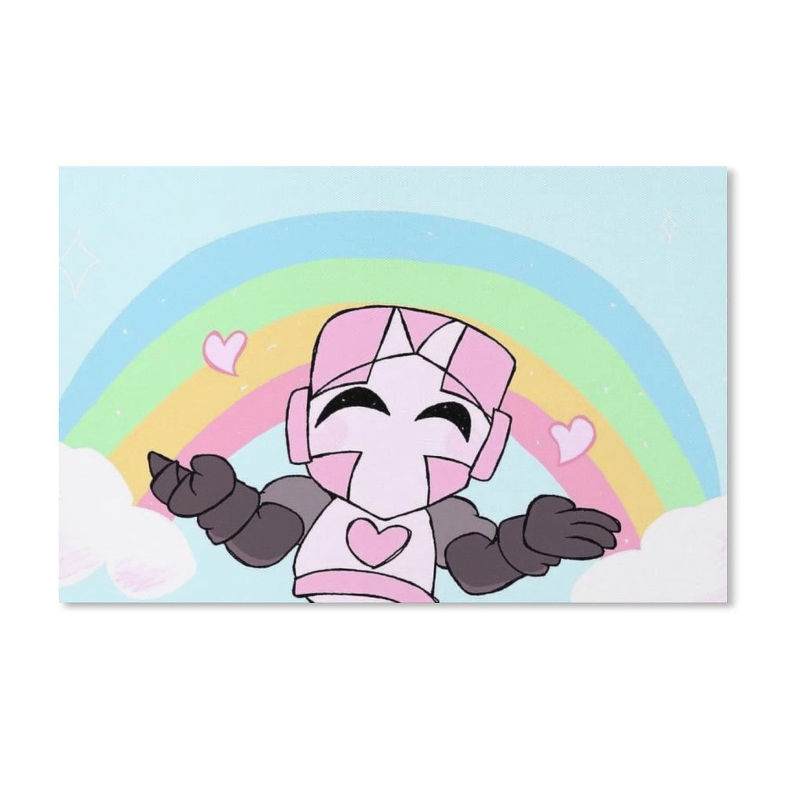 Castle Crashers Rainbow Decorative Painting Canvas Wall Poster Art