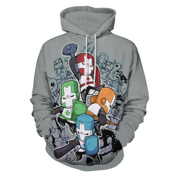 Castle Crashers Unisex Sweatshirts Fashion Sweater for Men Women Pullover Hoodie Graphic Print Activewear Jacket Tops S