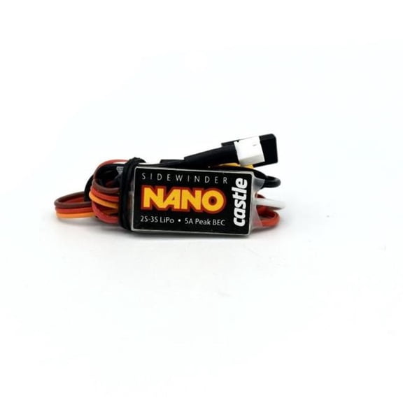 Castle Creations CSE010-0176-01 12.6V Sidewinder Nano Micro PnP ESC with XT30 & JST Plugs