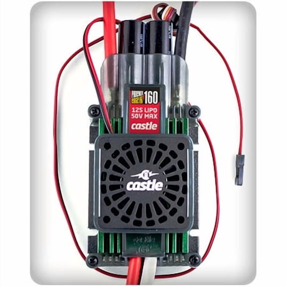 Castle Creations Phoenix Edge HVF 160-Amp 50V ESC w/Fan CSE010012700 Speed Controls Aircraft