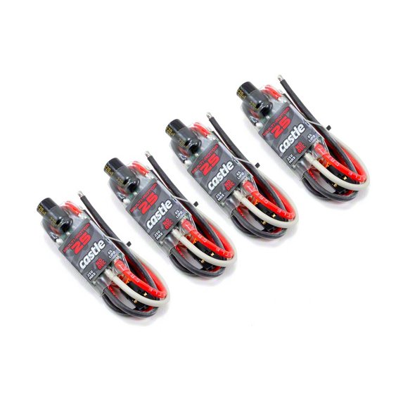 Castle Creations 010-0132-00 Quadpack 25 25Amp Multi-Rotor (4) Pack CSE010-0132-00