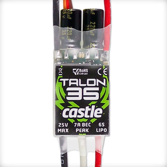 Castle Creations Talon 35-Amp 25V ESC w/7-Amp BEC CSE010012200 Speed Controls Aircraft