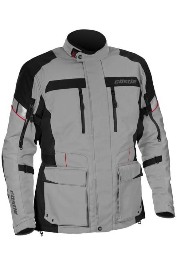 Castle Distance Mens Jacket Gray/Red