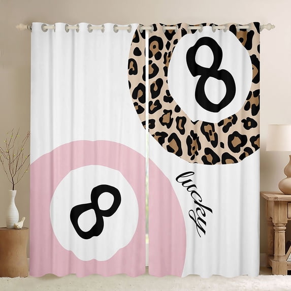 Castle Fairy 2-Pack Leopard Gamer Blackout Curtains