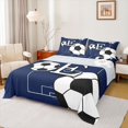 thumbnail image 1 of Castle Fairy 3-Piece Personalized Initial E Sport Theme Ball Gamer Soccer Twin Sheet Sets, Luxury Bedroom Decor, 1 of 7