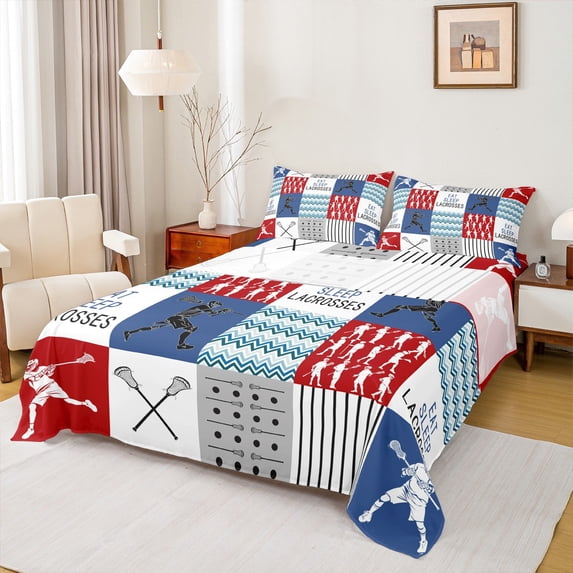 Castle Fairy 4-Piece King Size Bed Sheet Set - Gingerbread Deer Christmas Print