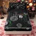 thumbnail image 1 of Castle Fairy 8-Ball Billiard Print Zipper Full Size Comforter Sets with Fitted Sheet and 2 Pillowcases, Sport Theme Splash Zipper Bedding Set, Black White Green,4pcs,Black Reversible, 1 of 6