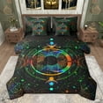 thumbnail image 1 of Castle Fairy Abstract Boho Sun And Moon Bedding Comforter Set 7-Piece for Adults Female Men Women,Exotic Style Starry Sky King Bedding Sets,Psychedelic Galaxy Ultra Soft Bed Sheets, 1 of 8