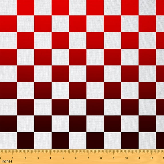 Castle Fairy Abstract Buffalo Fabric by the Yard 3 Yards,Geometric Plaid Sewing Fabric,Gradient Grid Fabric for Sewing,Breathable Home Decor