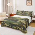 thumbnail image 1 of Castle Fairy Abstract Camouflage 4 Pieces Queen Sheet Sets for Boys Girls,Geometric Camo Ultra Soft Flat Sheet,Vintage Aesthetic Queen Fitted Sheet,Ultra Soft Home Decor, 1 of 7