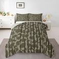 thumbnail image 1 of Castle Fairy Abstract Camouflage Cheetah Print Full Size Comforter Sets 3-Piece for Boys Girls,Vintage Aesthetic Bedding Comforter Set,Graffiti Splash Lightweight Bedding Sets,Ultra Soft Home Decor, 1 of 8