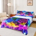 thumbnail image 1 of Castle Fairy Abstract Gamepads Boy Queen Sheet Sets,Video Game Bed Set, 1 of 7