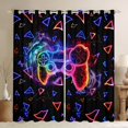 thumbnail image 1 of Castle Fairy Abstract Gamer Black Out Curtains for Female Men,Gradient Ombre Gamepads Curtains Pack of 2 (42x63 Each),Video Game Bedroom Curtains,Breathable Home Decor, 1 of 6