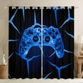 thumbnail image 1 of Castle Fairy Abstract Gamer Blackout Curtains Set of 2 (52x84 Each),Video Game Window Curtains,3D Geometric Curtains and Drapes,Super Cozy Gamepads Room Decor, 1 of 6