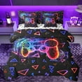 thumbnail image 1 of Castle Fairy Abstract Gamer Twin Bedding Sets 7-Piece for Female Men,Gradient Ombre Gamepads Bedding Comforter Set Microfiber,Video Game Breathable Sheet Sets,Breathable Home Decor,Reversible, 1 of 8