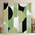 thumbnail image 1 of Castle Fairy Abstract Geometric Blackout Curtains Set of 2 (52x84 Each) for Women Men,Black Green White Window Curtains,Vintage Aesthetic Curtains and Drapes,Ultra Soft Home Decor, 1 of 6