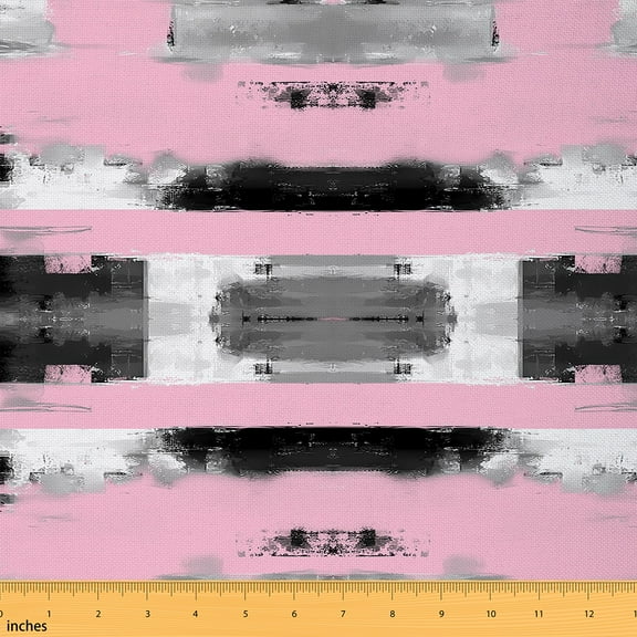 Castle Fairy Abstract Geometric Fabric by the Yard 10 Yard,Oil Painting Room Decor Fabric by the Yard,Vintage Graffiti Sewing Fabric,Microfiber Teens Bedroom Decor