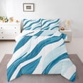 thumbnail image 1 of Castle Fairy Abstract Gradient Stripes Queen Comforter Set,Vintage Bedding Comforter Set, 1 of 8
