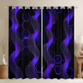 thumbnail image 1 of Castle Fairy Abstract Hexagon Honeycomb Blackout Curtains Set of 2 (52x84 Each) for Teens Boys Girls,Gradient Spiral Stripes Window Curtains,Futuristic Geometric Curtains and Drapes, 1 of 6