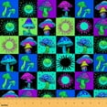 thumbnail image 1 of Castle Fairy Abstract Mushroom Fabric by the Yard 1 Yard for Teens,Botanical Plants Home Decor Fabric by the Yard,Bohemian Theme Room Decor Fabric by the Yard,Breathable Home Decor, 1 of 6