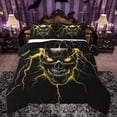 thumbnail image 1 of Castle Fairy Abstract Skull Bedding Comforter Set 2pcs for Teens Adults,Gothic Style Twin Comforter Sets Microfiber,Gradient Lightning Breathable Bedding Set,Super Cozy Room Decor,Reversible, 1 of 8