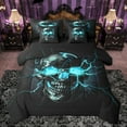 thumbnail image 1 of Castle Fairy Abstract Skull Twin Bedding Sets 7-Piece for Teens Adults,Gothic Style Bedding Comforter Set Microfiber,Gradient Lightning Breathable Sheet Sets,Super Cozy Room Decor,Reversible, 1 of 8