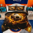 thumbnail image 1 of Castle Fairy 2-Piece Twin Soccer Gamer Bedding Comforter Set, 1 of 8