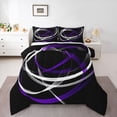 thumbnail image 1 of Castle Fairy Abstract Spiral Stripes Twin Comforter Sets,Geometric Lines Bedding Set, 1 of 8